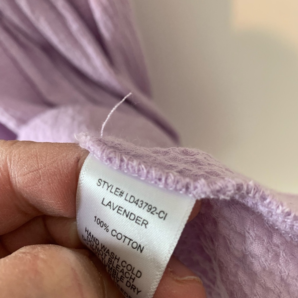 She’s so Soca Lavender Sleeveless baby doll dress small NWOT cotton - Picture 3 of 7